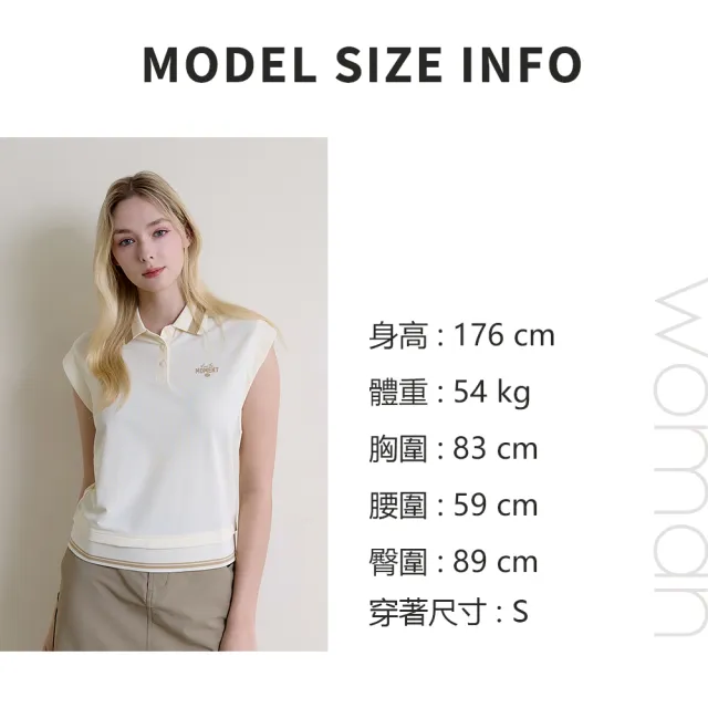 【ELLE ACTIVE】女款 開襟排釦麻花針織短袖上衣-淺藍色(EA26S1W5108-31)