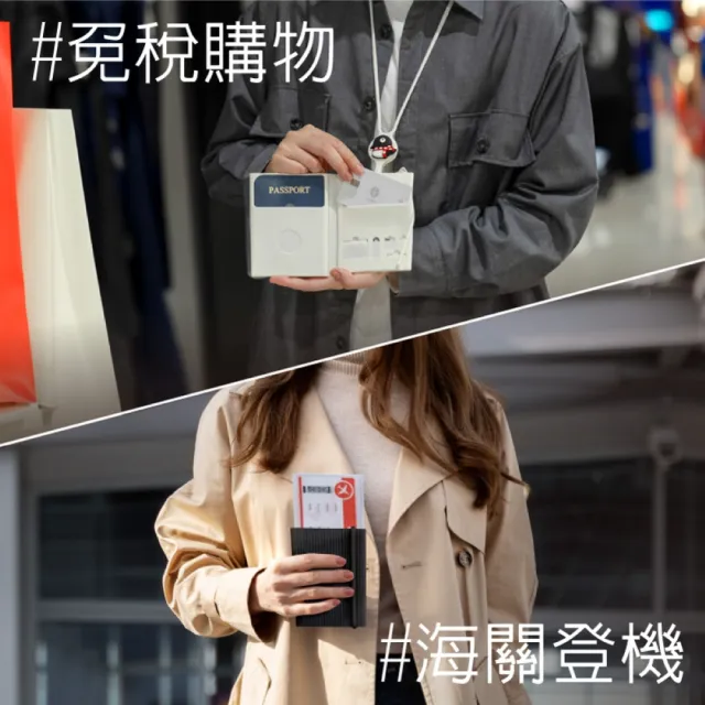 【Bone 蹦克】雙11 角色頸掛護照套-Lite  (旅行必備/出國旅遊/護照包/證件包/護照夾/收納包)