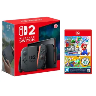 【Nintendo 任天堂】Switch 2 主機+《NS2超級瑪利歐兄弟 驚奇 + 同遊鈴鈴公園》+《9H鋼化貼》