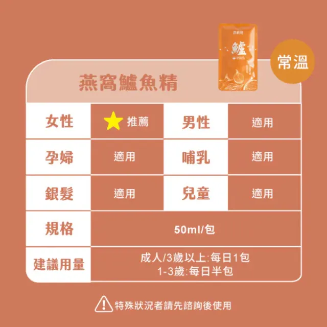 【農純鄉】燕窩鱸魚精45入(環保箱 常溫配送)
