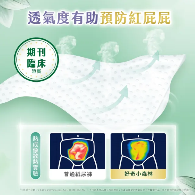【HUGGIES 好奇】小森林 好動褲 M-XXL/黏貼型 M-XL+純水嬰兒超厚濕巾 80抽x12包(含蓋)