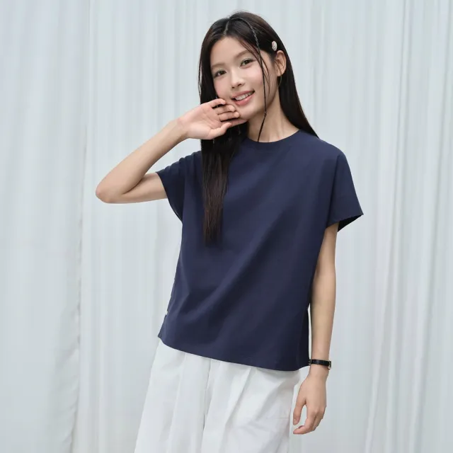 【GIORDANO 佐丹奴】女裝機能涼感抗菌圓領短袖T恤(多色任選)