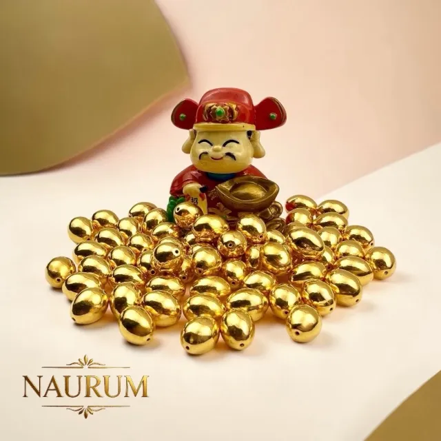 (NAURUM)黃金金豆招財黃金蛋0.05錢多款任選一1入