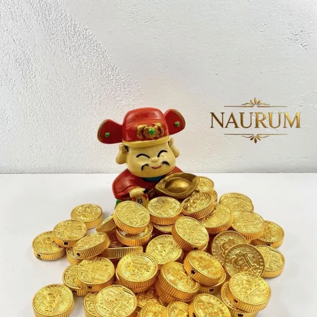 (NAURUM)黃金金豆純金比特幣0.08錢1入