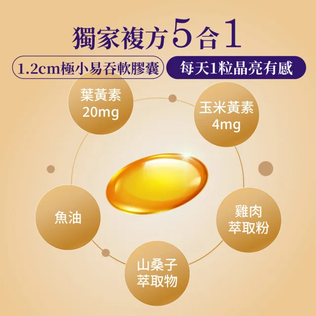【樂敦】V游離型葉黃素複方軟膠囊 120粒*2入(共240粒/獨家複方/極小易吞/每天1粒/山桑子/魚油)