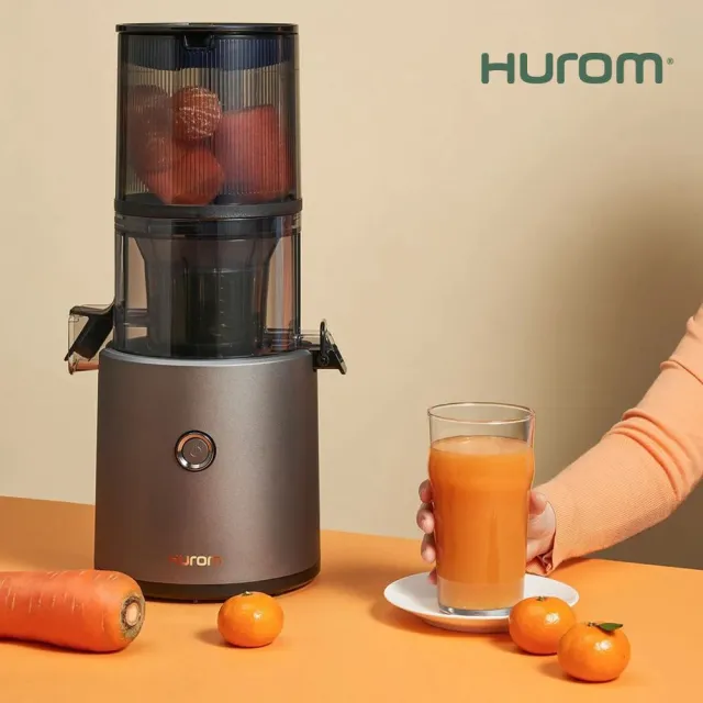 【HUROM】智能慢磨蔬果機 果汁機 酵素機(H-300E-DBBC03/TG/鐵灰色)