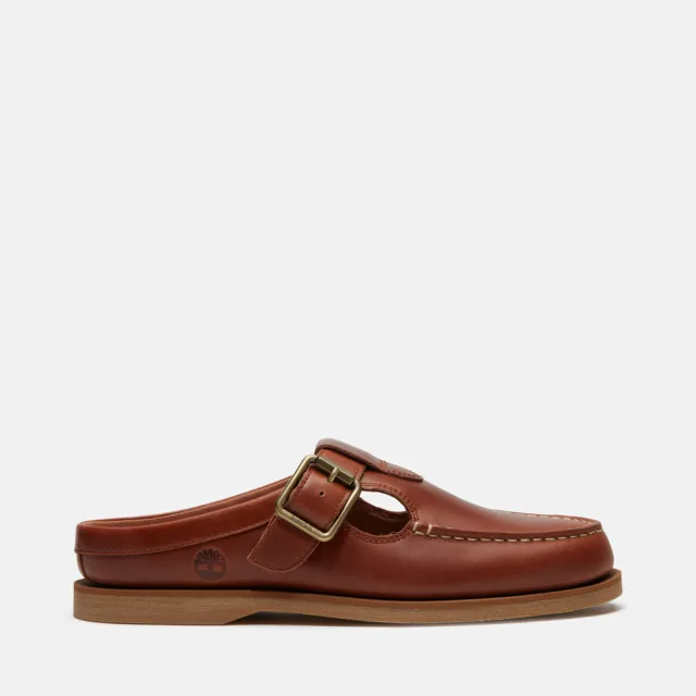 【Timberland】女款鐵鏽色Timberland R經典帆船穆勒鞋(A5MT9EM6)