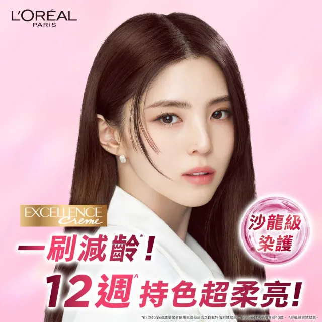 【L’OREAL Paris 巴黎萊雅】優媚霜三重護髮染髮霜x3入組-韓韶禧PICK/沙龍級染護