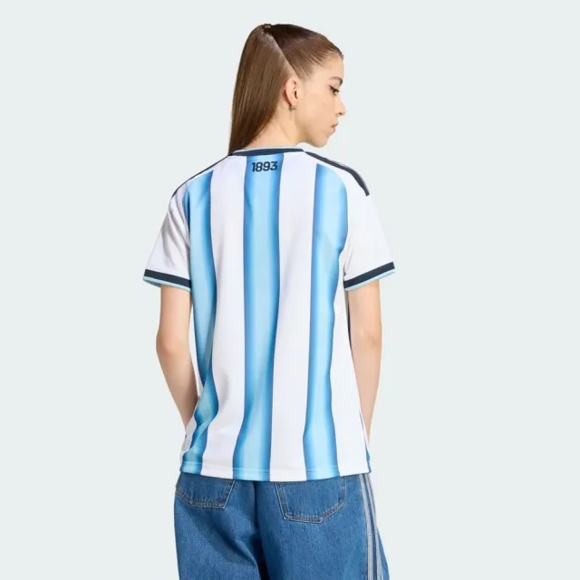 【adidas 愛迪達】2026世足afa H Jsy W D 女 藍白 世界盃 阿根廷 主場復刻版 短袖球衣(KA8125)