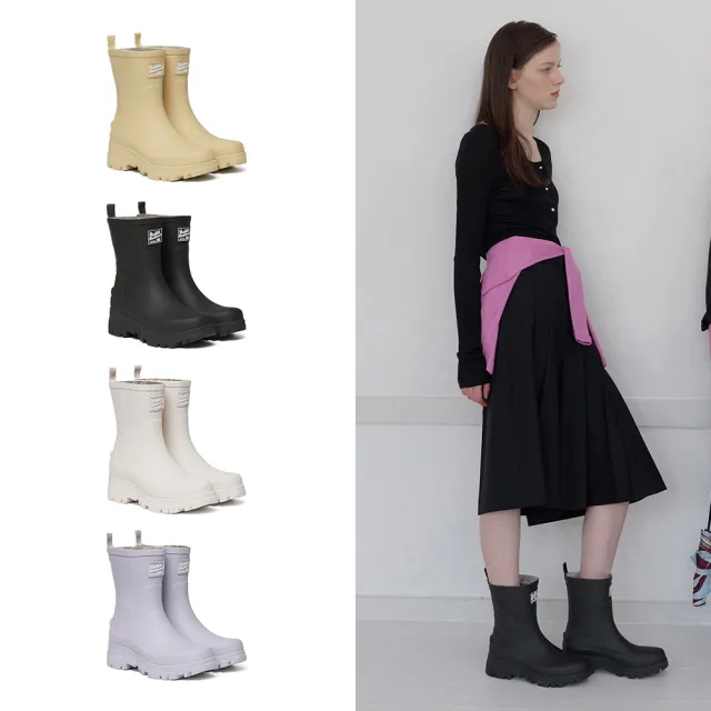【Rockfish Weatherwear】FLATFORM RAIN BOOTS MIDDLE 多色 厚底中筒雨靴 女鞋