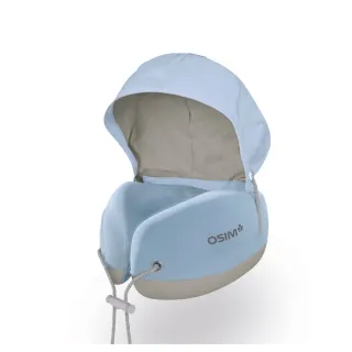 【OSIM】旅行按摩頸枕 OS-1253(頸枕 旅行頸枕 遮光帽 頸部按摩 肩頸按摩)