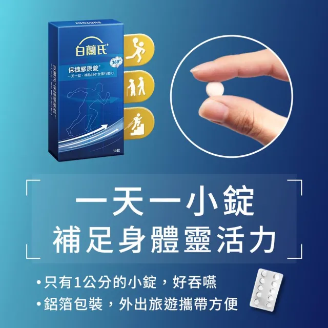 【白蘭氏】官方直營 保捷膠原錠30錠x2盒(共60錠 UC2 第二型膠原蛋白 靈活保養、行動有力 吳凱文醫師推薦)