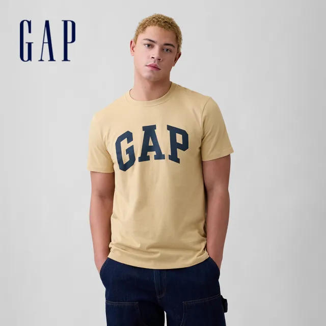 【GAP】日常柔軟Gap Logo 短袖T恤-多色任選(856659)