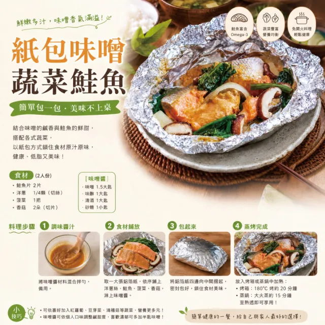 【小川漁屋】智利鮭魚輪切12片(270g±10%/片)