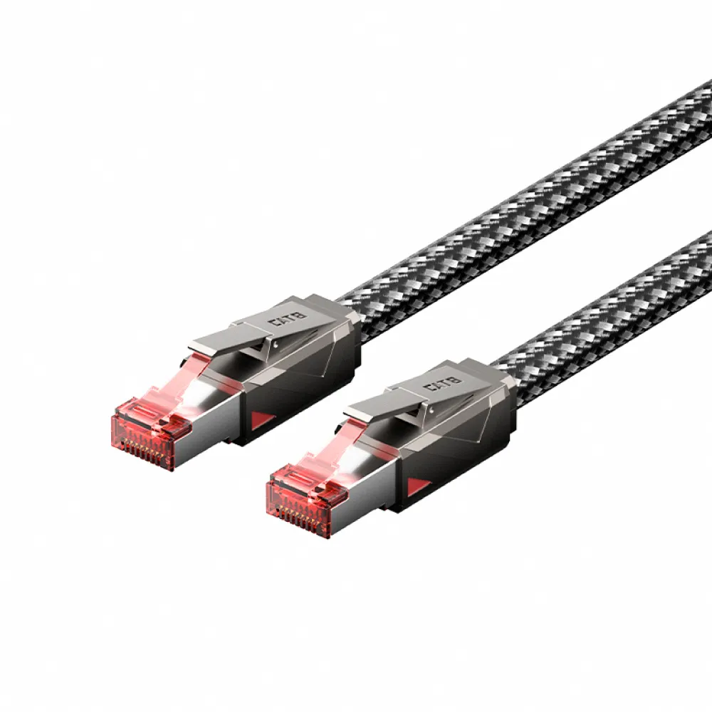 【VENTION 威迅】IKM系列CAT8八類超高速電競級網路線-7.0mm加粗頂規鋅合金款 1.5M