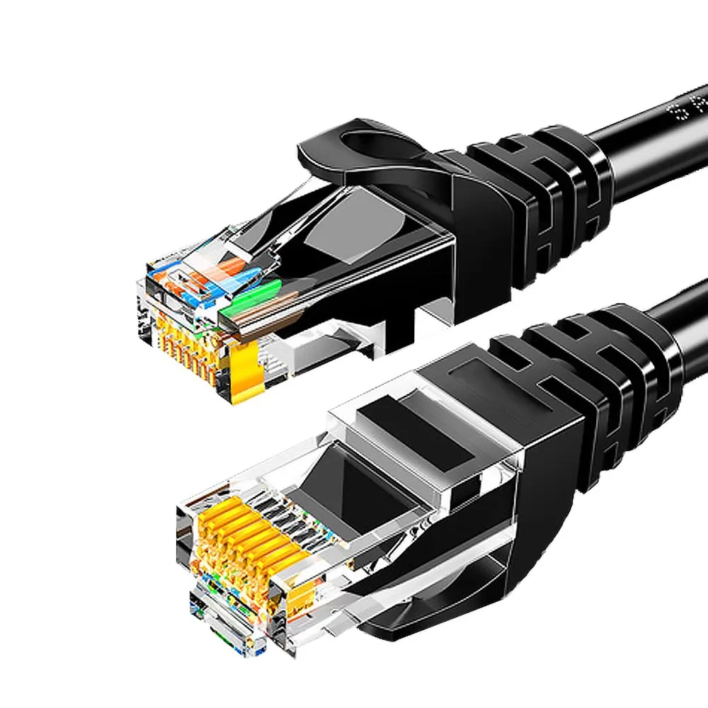 【山澤】Cat.6 1000Mbps高速傳輸十字骨架八芯雙絞網路線 黑/5M