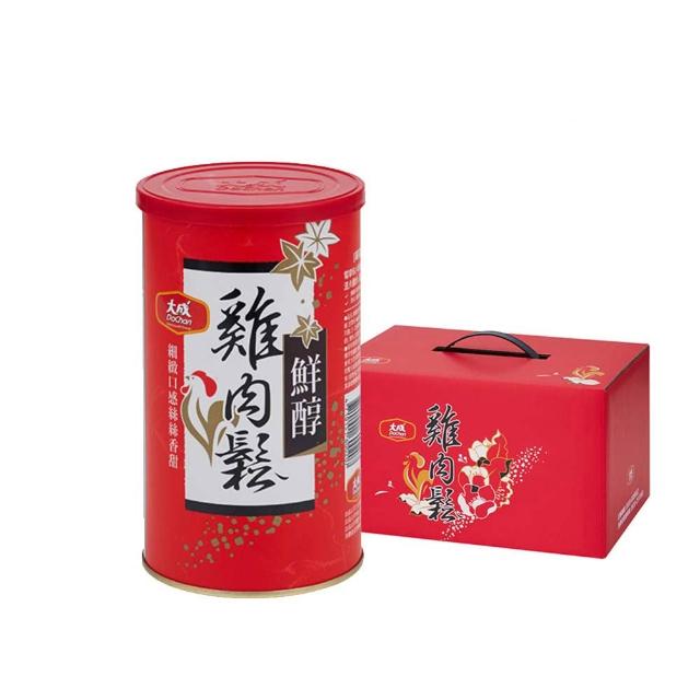 【大成】鮮醇雞肉鬆160g*6罐組｜大成食品 送禮推薦(禮盒 伴手禮 國產雞 無添加豆粉 無防腐劑 新年 春節)