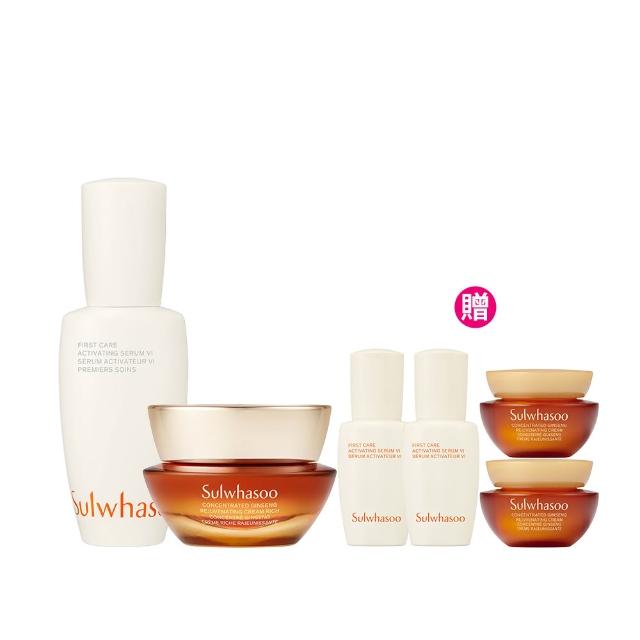 【Sulwhasoo 雪花秀】官方直營 潤燥回彈組(潤燥養膚精華60ml+滋陰蔘回彈霜30ml)