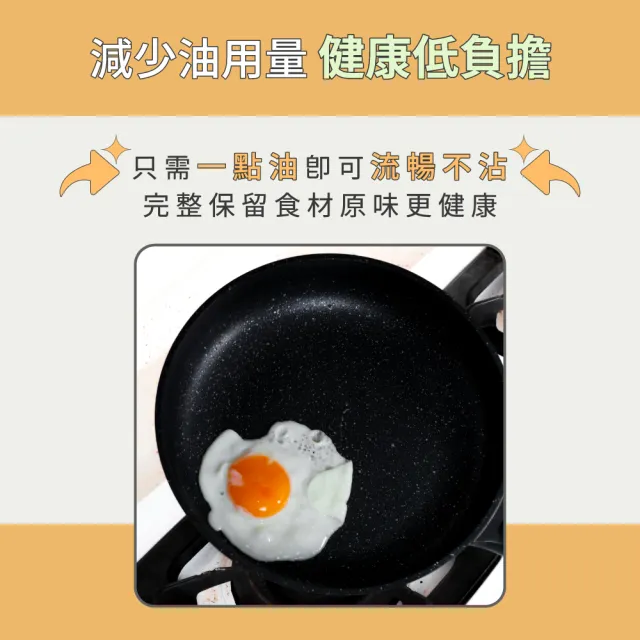 【CHEF 掌廚】森岩 鑄造不沾鍋煎炒鍋 33cm (IH爐/電磁爐可用)