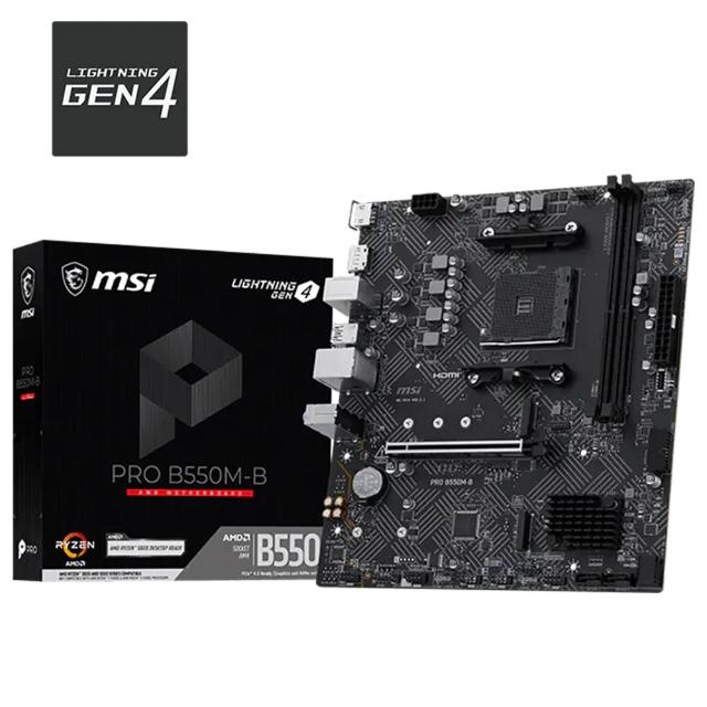【MSI 微星】PRO B550M-B (ARGB/TPC)主機板