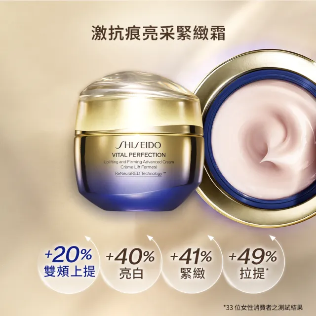 【SHISEIDO 資生堂國際櫃】激抗痕亮采緊緻霜50mL(V臉霜/乳霜/抗老/晚霜/日霜/美容課程後可以使用)