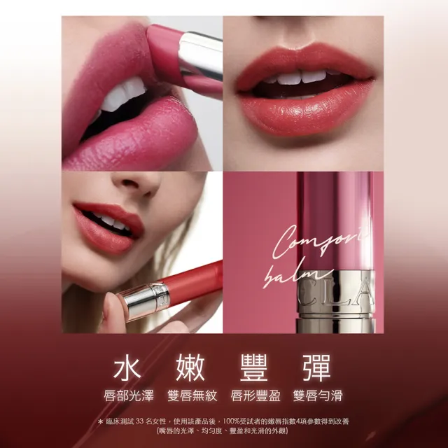 【CLARINS 克蘭詩】彈潤植萃固態美唇油2.9g(6色號任選)