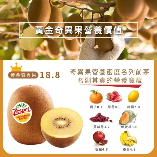 【探果籽】優選品牌★Zespri紐西蘭 黃金奇異果18-22顆x2原裝箱3.3kg/箱(水果禮盒)
