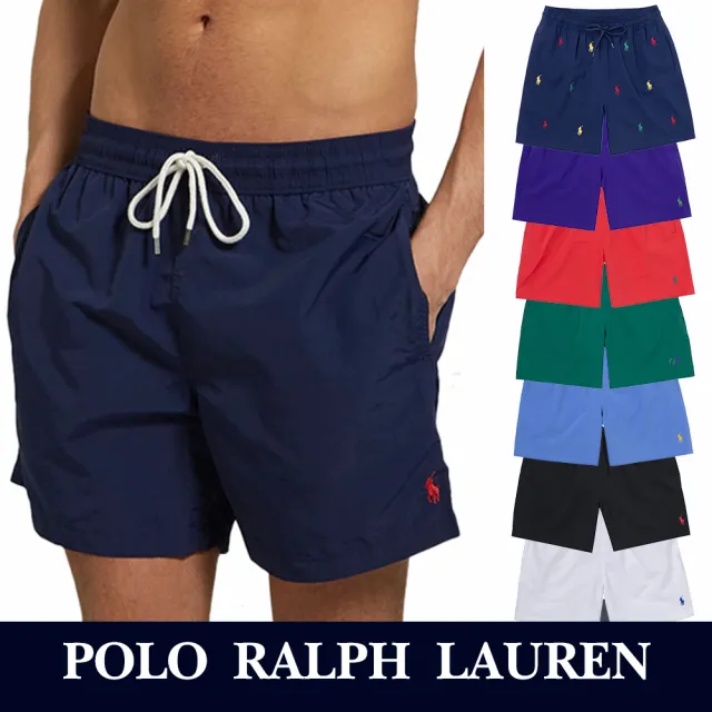 【RALPH LAUREN】RL POLO 經典刺繡小馬海灘短褲 休閒褲-多色選(平輸品/涼爽舒適)