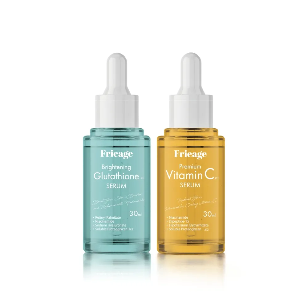 【Frieage】芙亮綺 高濃縮精華1+1超值組(維他命C/毛孔護理/緊緻亮白/預防色斑/神經醯胺/玻尿酸/穀胱甘肽)