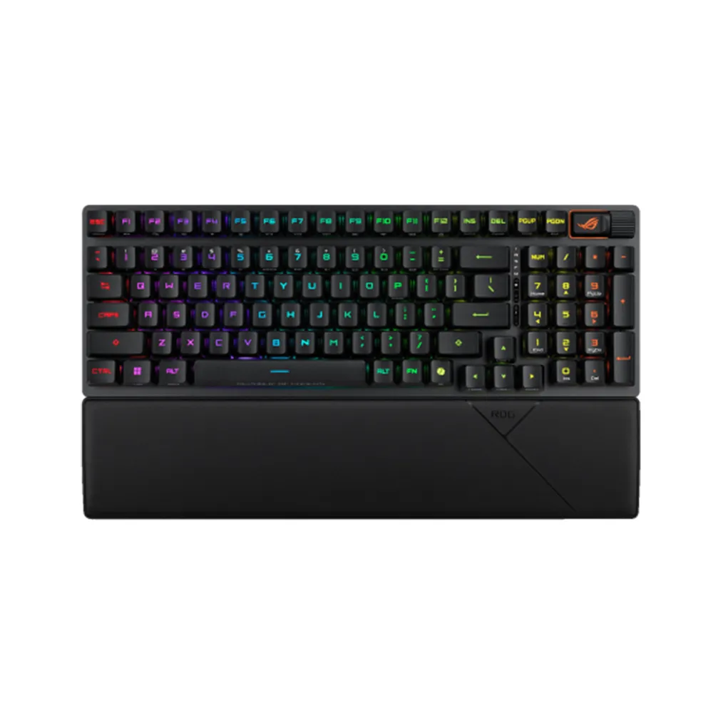 【ASUS 華碩】磁吸線組★ROG Scope II 96 RX Wireless 無線三模電競鍵盤 黑色(ROG RX 青軸)