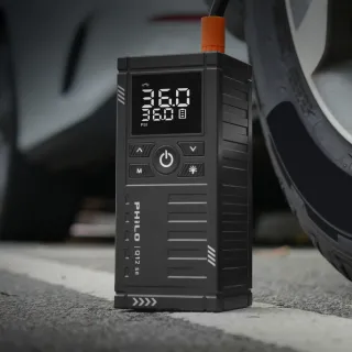 【Philo 飛樂】2入組 Q12se 12000Mah 救車打氣多功能機(打氣機/汽車急救電源/電動打氣機/行動救援)