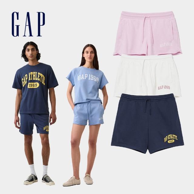 【GAP】男女裝 寬鬆法式毛圈布運動短褲-多款任選(900970&894566)