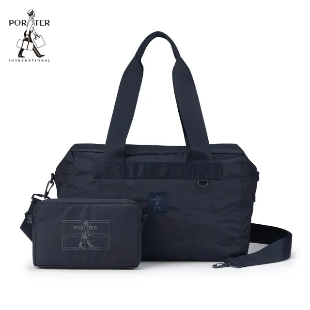 【PORTER INTERNATIONAL】25週年旅行收納袋(附鎖頭組)-S(藍)