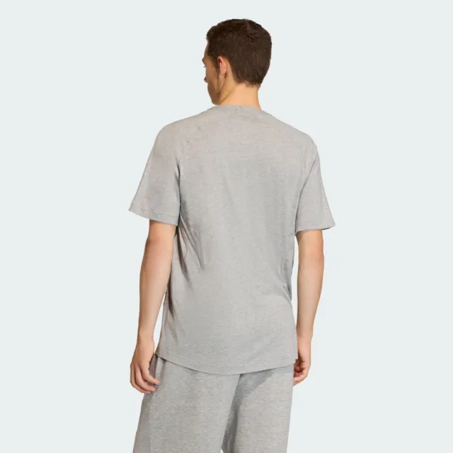 【adidas 愛迪達】Cutline Co Tee 男 T恤 運動上衣 休閒短袖 灰 亞版(KE0712)