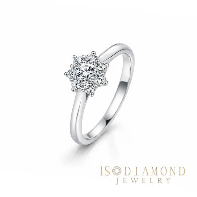 【IS DIAMOND】鑽石戒指 雪花 (培育鑽石)