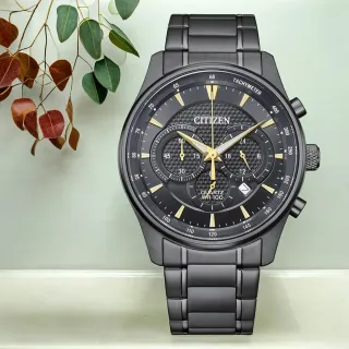 【CITIZEN 星辰】Chronograph 經典不敗三眼計時手錶-42mm 禮物 送禮 推薦(AN8197-52E)
