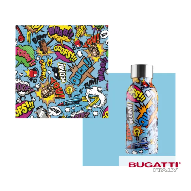 【Bugatti 布加迪】買1送1 義大利 設計師系列 350ml保溫瓶(316醫療級不鏽鋼/任選2色)