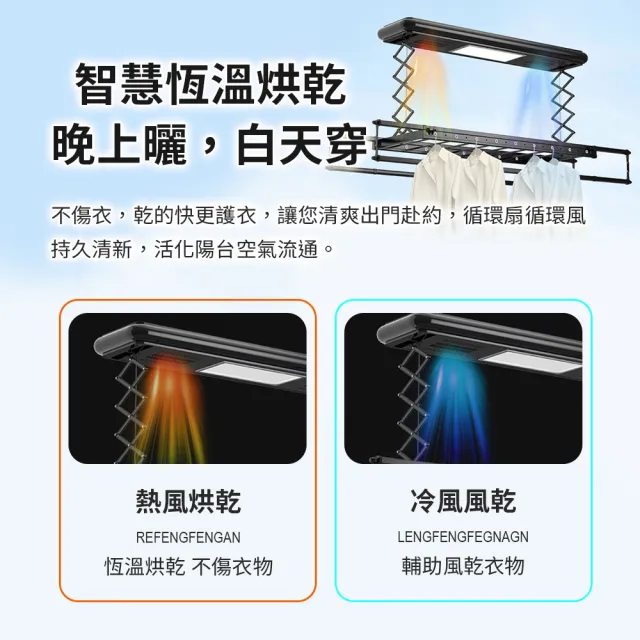 【mimax 米覓】智慧升降曬衣架(承重45KG 曬衣機 晾衣機 小米生態鏈)