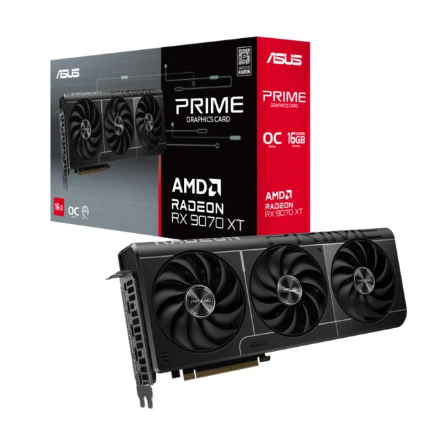 【華碩】顯卡+電源組合★Prime  RX 9070 XT OC 16GB  顯示卡+華碩TUF GAMING 850W 金牌電源供應器