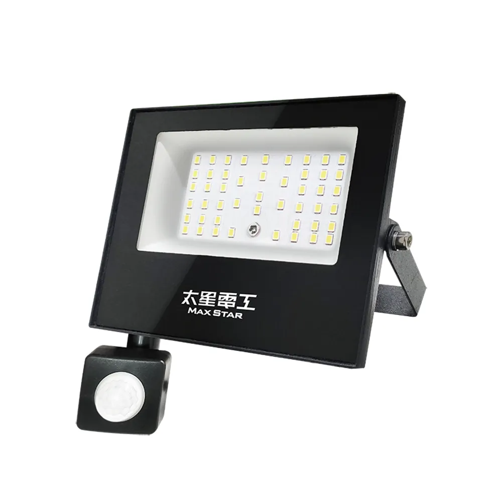 【太星電工】30W LED感應投射燈/全電壓110V-220V(自動感應開關 簡易防盜威嚇 適用家庭/公司/商場)