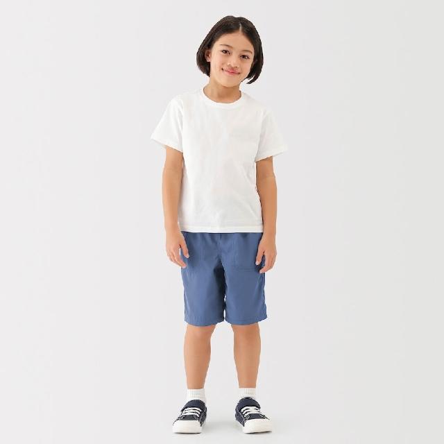 【MUJI 無印良品】兒童速乾五分褲(灰白/黑色/米色/煙燻粉/煙燻橘/卡其綠/藍色)