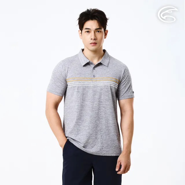 【ADISI】男輕量散熱超透氣抑菌消臭POLO衫 AL2611015 麻灰 M-3XL｜吸濕排汗 快乾 防臭 輕量 排汗衣