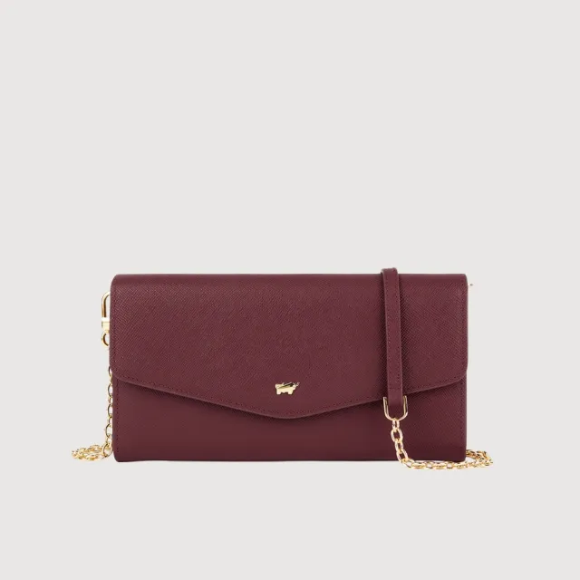 【BRAUN BUFFEL 德國小金牛】米蕾 信封包-多色任選(BF2008-720-BK/BRA/DC) 錢包送禮推薦