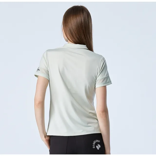 【Jack Nicklaus 金熊】GOLF女款彈性吸濕排汗高爾夫球/POLO衫(綠色)