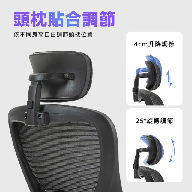 【Ashley House】尼克６Ｄ高背高透氣上掀扶手可後躺升降電腦椅(辦公椅 工學椅 升降椅 電競椅 旋轉椅)