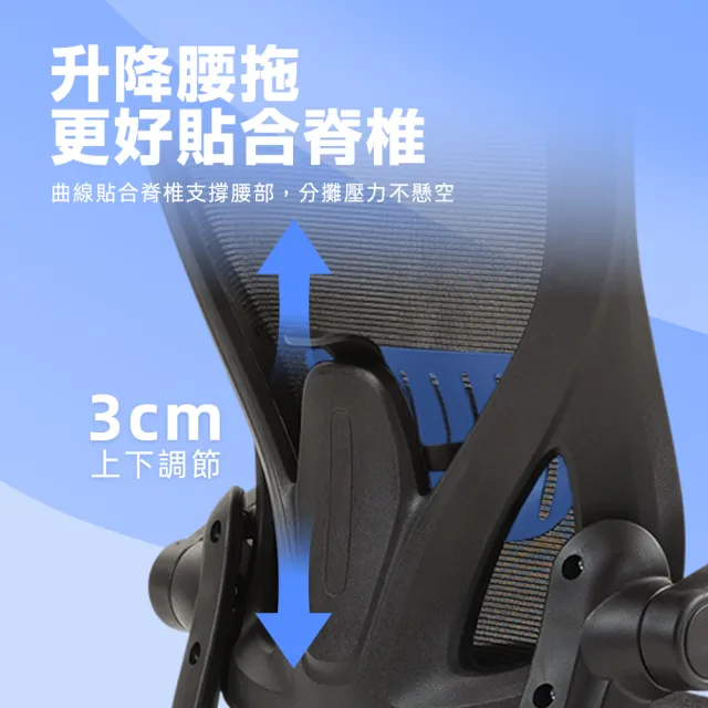 【Ashley House】尼克６Ｄ高背高透氣上掀扶手可後躺升降電腦椅(辦公椅 工學椅 升降椅 電競椅 旋轉椅)