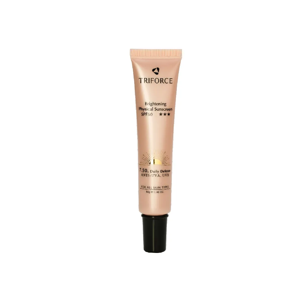 【TRIFORCE 翠芙思】輕透防曬隔離修護精華 SPF50 PA★★★(防曬乳 全物理防曬 敏感肌 海洋友善 保濕妝前乳)