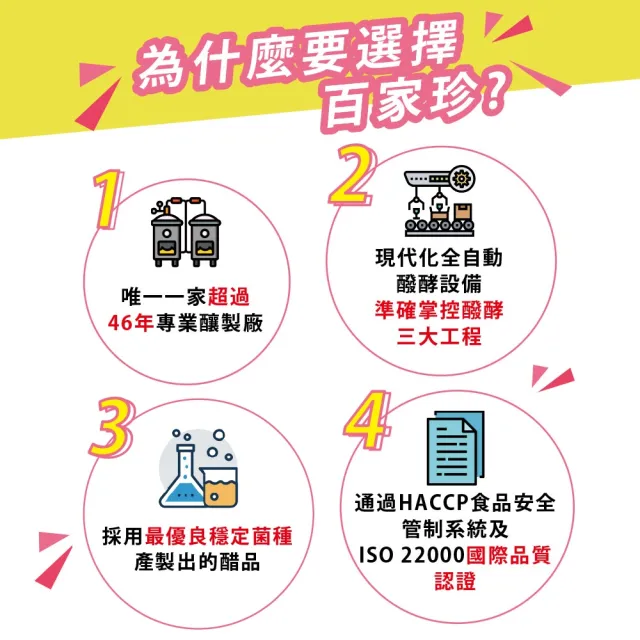 【百家珍】食尚樂活系列 X 6入組(蘋果醋/梅子醋/鳳梨醋)