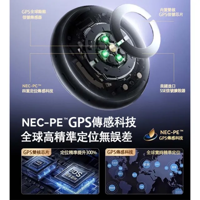 超精准定位器蘋果適用頂配款(追蹤器 車輛定位 小孩老人防走丟)