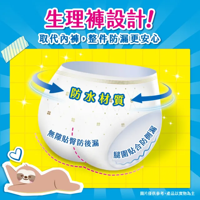 【Kotex 靠得住】日用懶人褲14包(日拋生理褲x1+瞬吸替換棉x4/包)